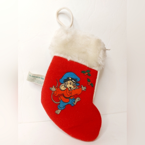 Vintage McDonalds/ Sears 1986 An American Tail‎ Fieval Miniature Stocking - Picture 1 of 5